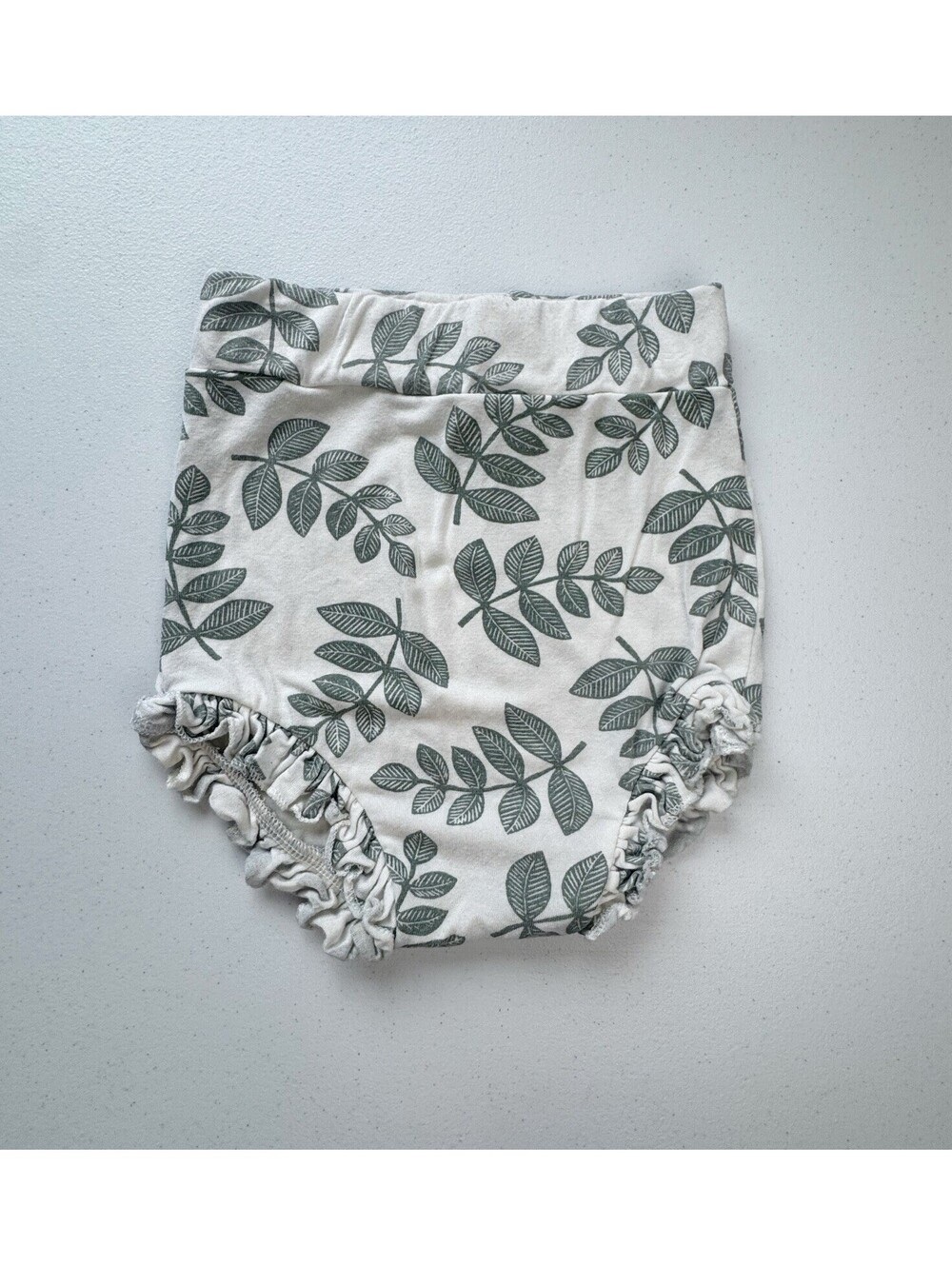 Spearmint Love Leaves Patterned Bloomers 12-18 Months